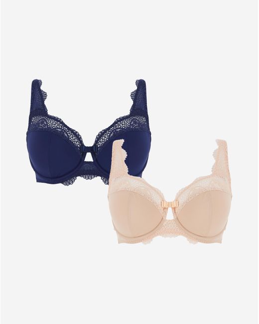 Pretty Secrets Blue 2 Pack Lottie Lace Bras