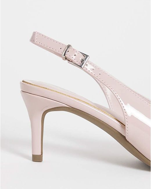 Simply Be Blue Pointy Toe Slingback Wide