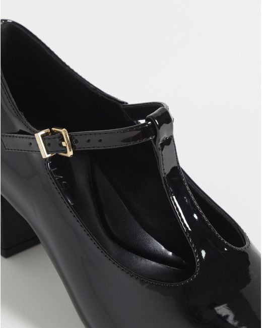 JD Williams Blue T Bar Block Heel Shoes Wide
