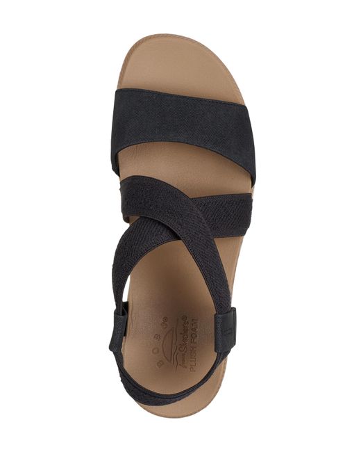 Skechers Black Desert Kiss Wide Sandals