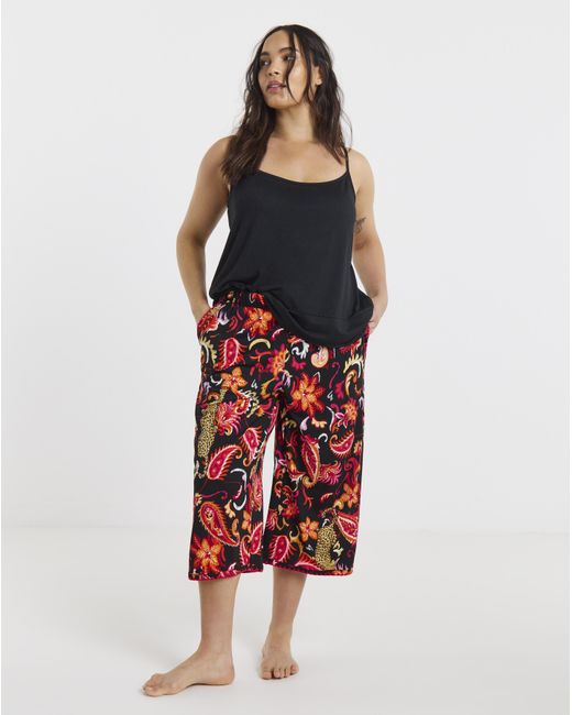 Figleaves Red Culotte Pj Set