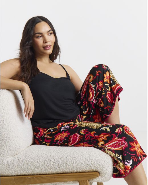 Figleaves Red Culotte Pj Set