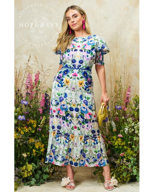 Hope & Ivy Green Charlotte Ann Dress