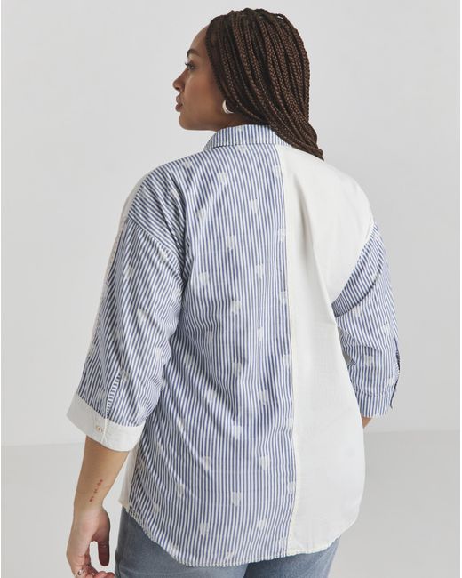 Joe Browns Blue Cotton Stripe Shirt