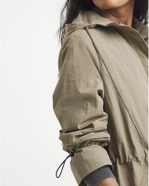 Simply Be Brown Greige Longline Tech Parka
