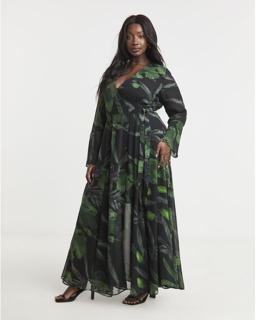 Religion Green Flash Maxi Dress