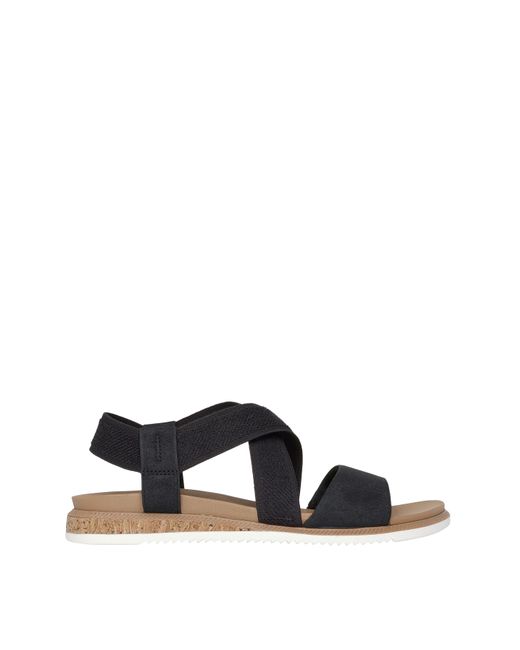 Skechers Black Desert Kiss Wide Sandals