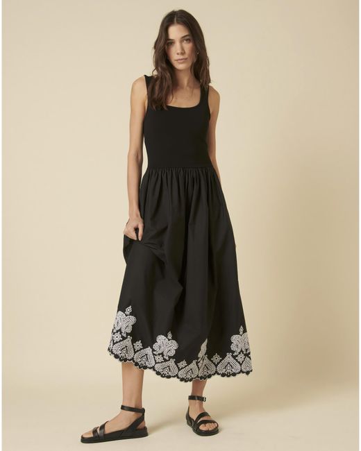 Nobody's Child Black Midi Dress