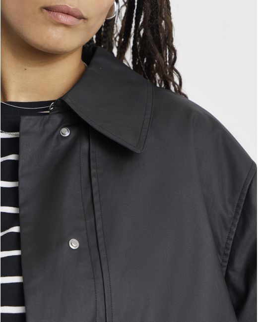 Simply Be Blue Premium Wax Look Rain Coat