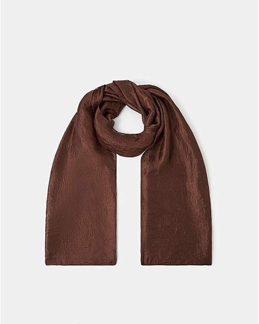 Accessorize Brown Lightweight Shimmer Scarf