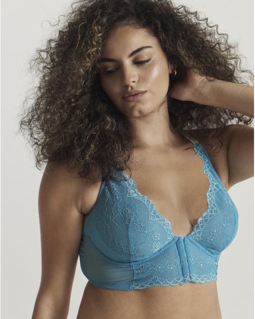 Gossard Blue Superboost Longline Bra Ocean Bl