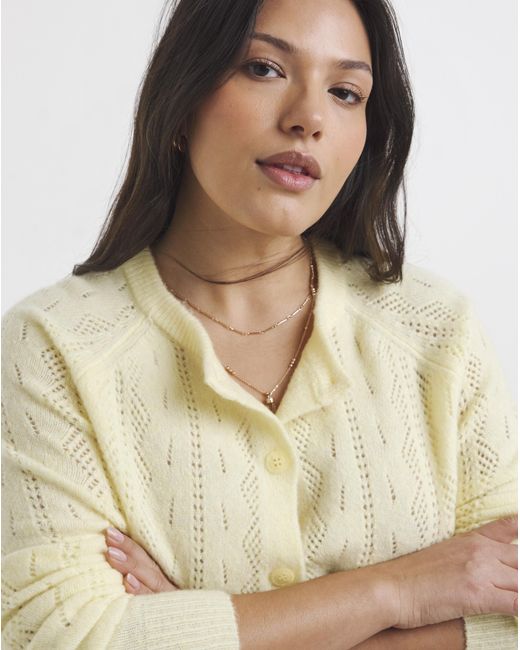 Simply Be Natural Soft Touch Pointelle Cardigan