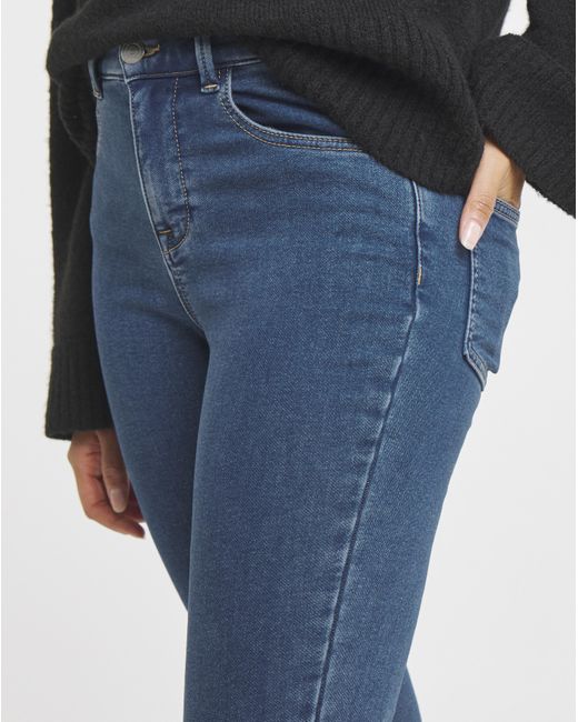 Simply Be Blue Fleece Lined Cosy Skinny Jeans