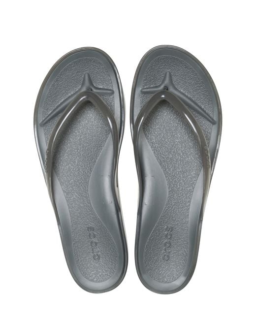 CROCSTM White Miami Jelly Round Toe Flip