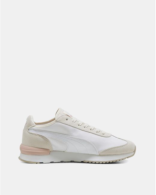 PUMA White R78 Wind Nylon Trainers
