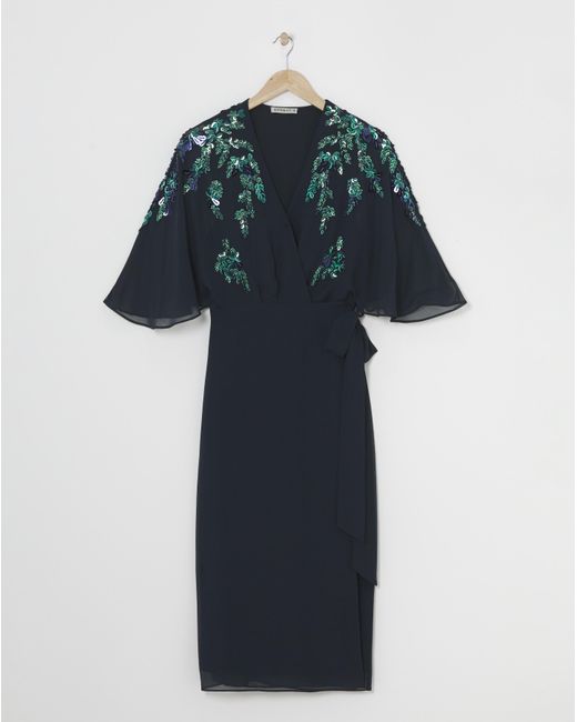 Hope & Ivy Blue Brittany Dress