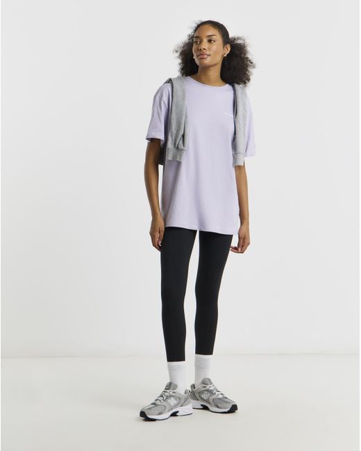 Columbia Purple Columbia Oversized Back Print T-Shirt