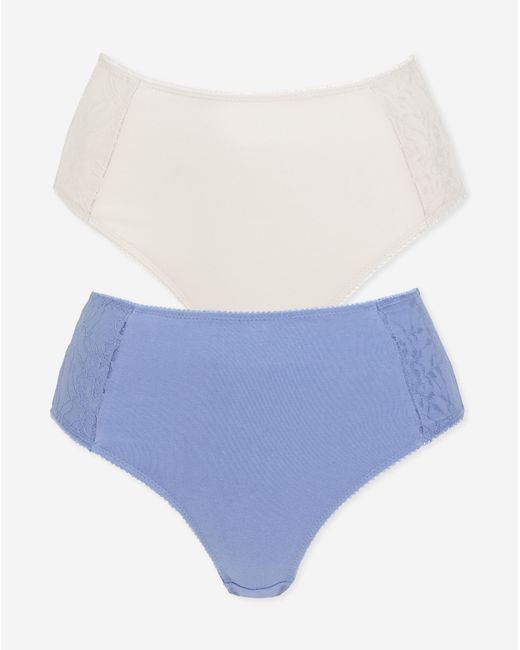 Pretty Secrets Blue New Sarah 2 Pack Full Knickers