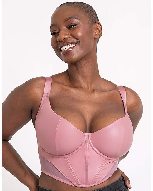 Curvy Kate Pink Storm Longline Balcony Bra