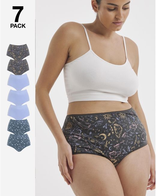 Pretty Secrets Gray 7 Pack Full Fit Brief