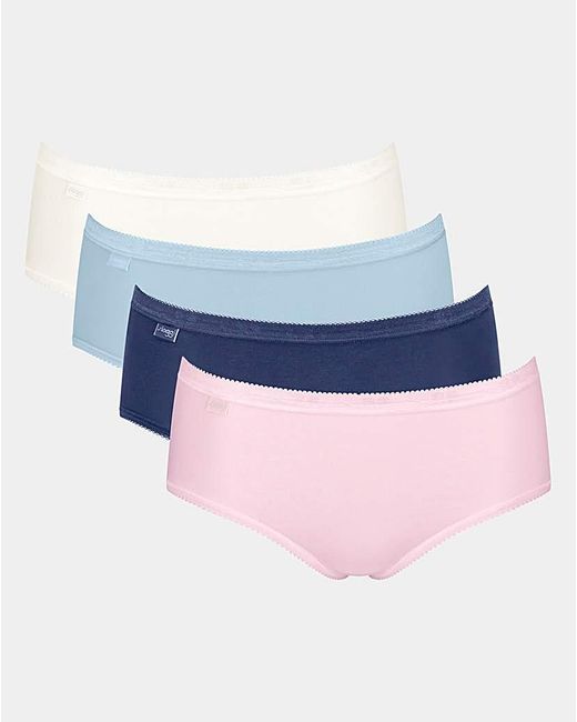 Sloggi Multicolor 4Pk Basic Midi Knicker Multi