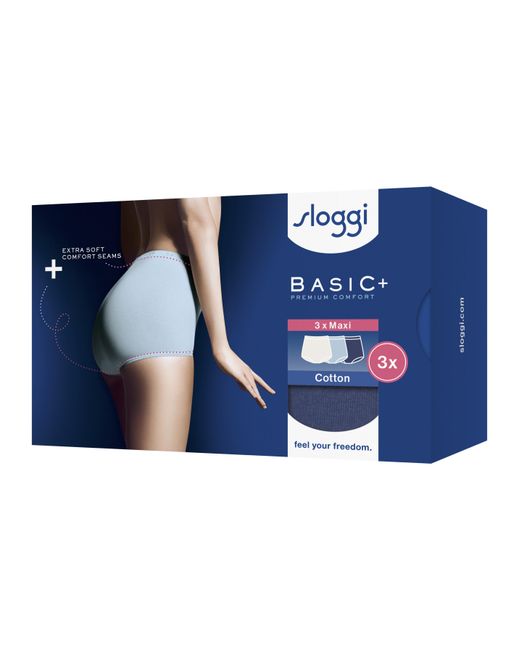 Sloggi White 6Pk Basic Maxi Knicker Multi