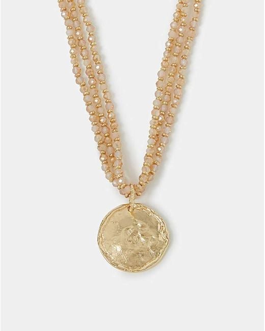 Accessorize Metallic Multi-Strand Pendant