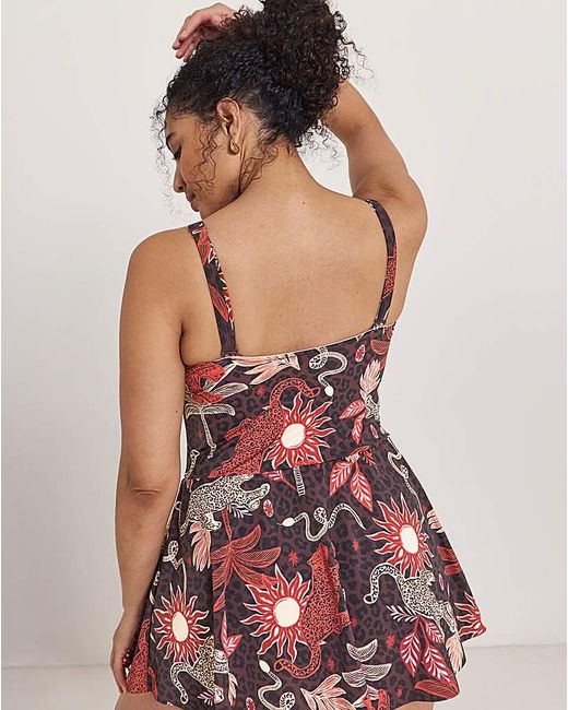 Simply Be Multicolor Value 2 Pack Swimdresses