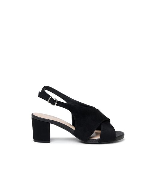 Paradox London Black Neroli Wide Fit Sandals