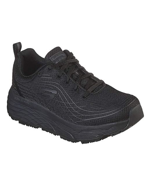 Skechers Black Max Cushion Elite Safety Shoes