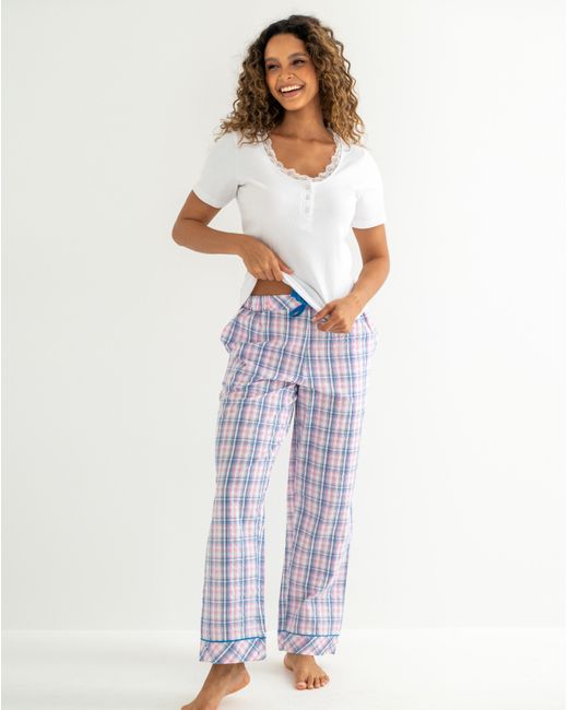 Pour Moi Purple Pour Moi Ribbed Pj Set