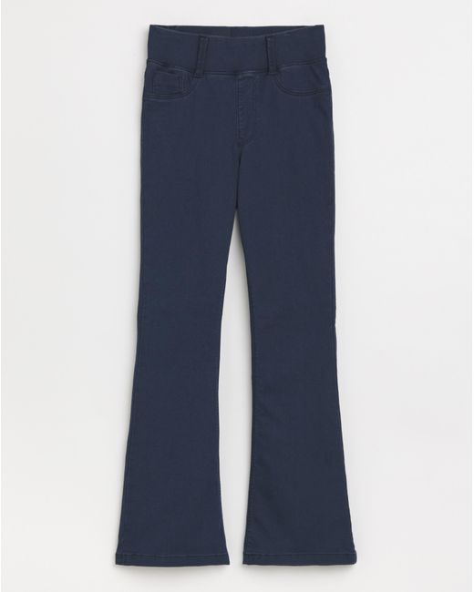 Simply Be White Flared Pull On Jeggings