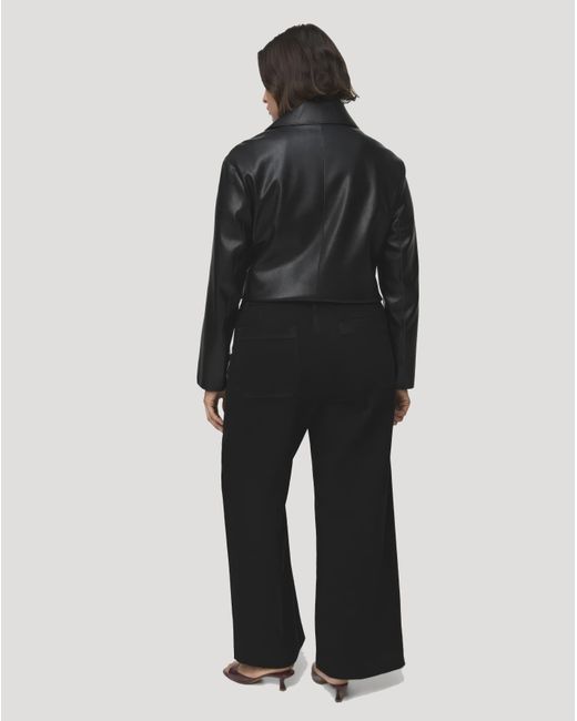 Mango Black Wide Leg Jeans