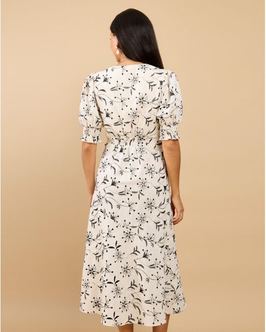 Little Mistress Natural Lm Embroidered Dress