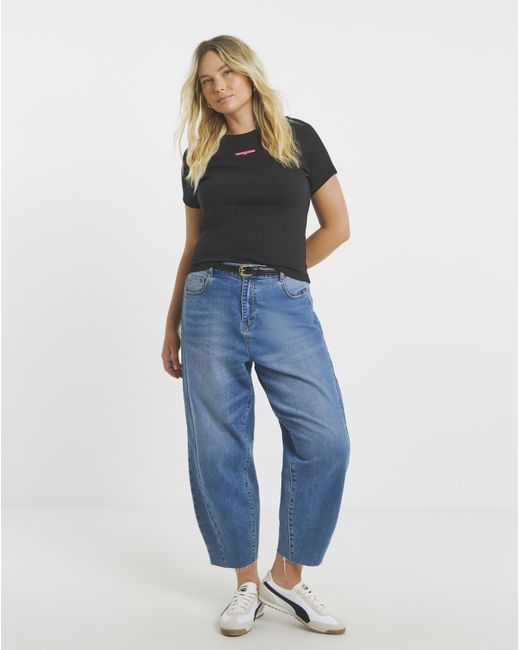 Tommy Hilfiger Blue Slim Neon Logo T-Shirt