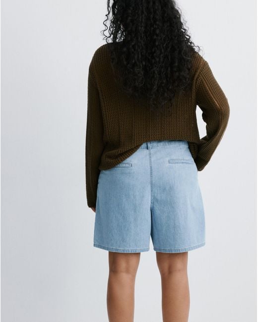 Mango Blue Bermudas Amelie