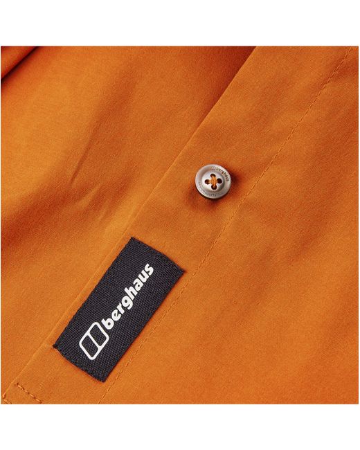 Berghaus Orange Explorer Short Sleeve Overshirt