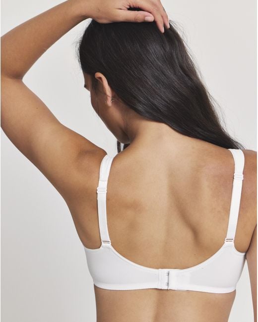Triumph White Modern Cotton Wired Bra