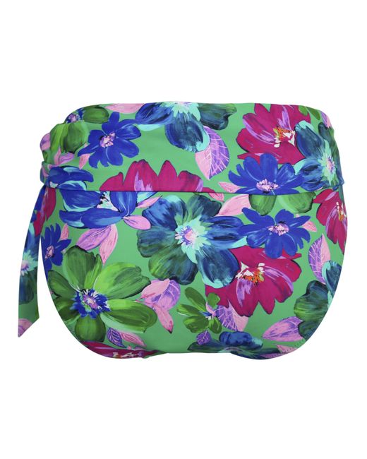 Pour Moi Blue Getaway Fold Over Tie Brief