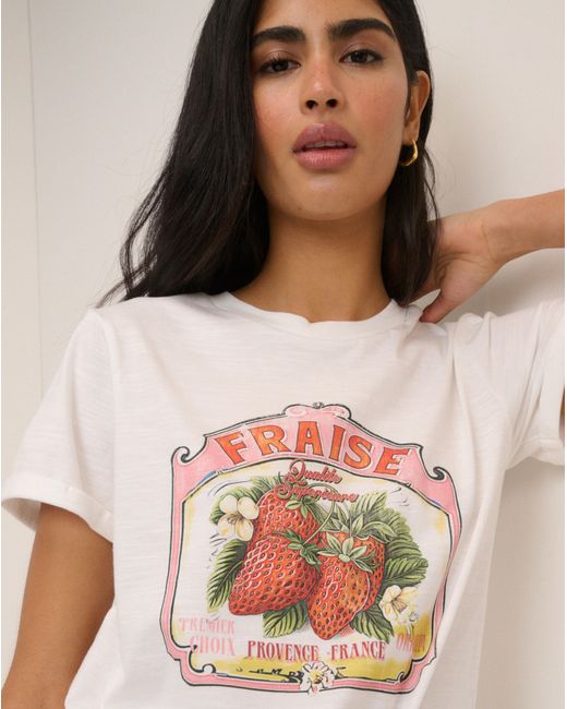 Nobody's Child White Nc Fruits Graphic Tee