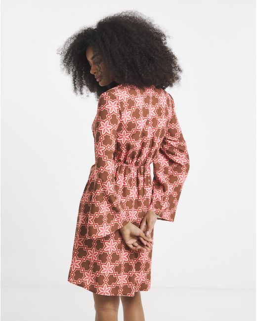 Twisted Wunder Red Mini Crepe Dress