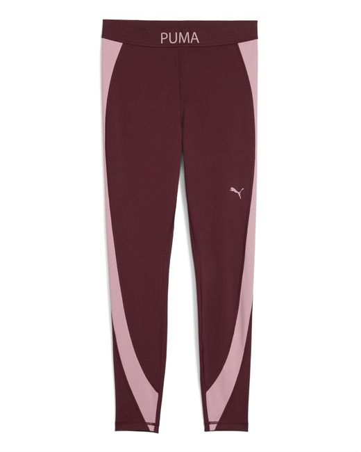 PUMA Red Training Colourblock Leggings