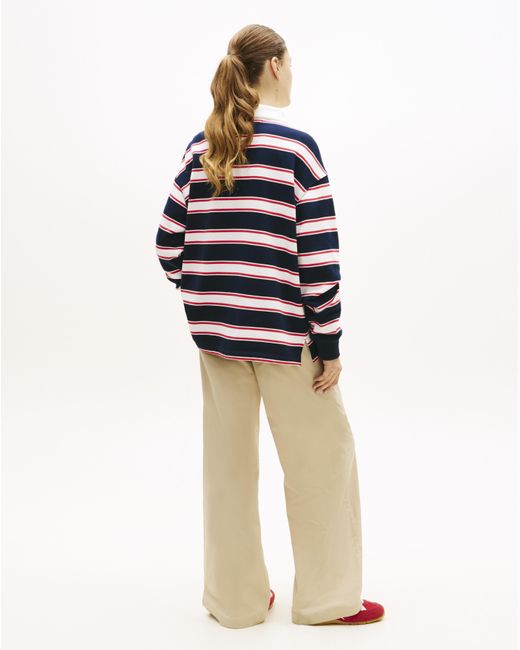 Tommy Hilfiger Blue Stripe Rugby