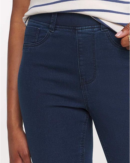 Simply Be White Flared Pull On Jeggings
