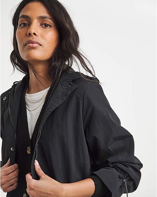 Simply Be Blue Longline Tech Parka