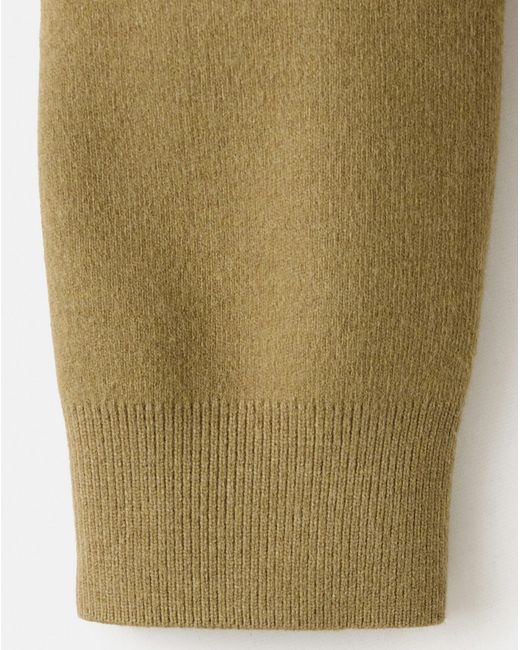 Mango Green Fine Knit Boat-Neck Sweater