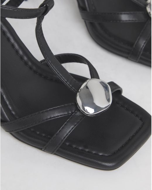 Simply Be Black Hardware Detail Heel Wide Fit