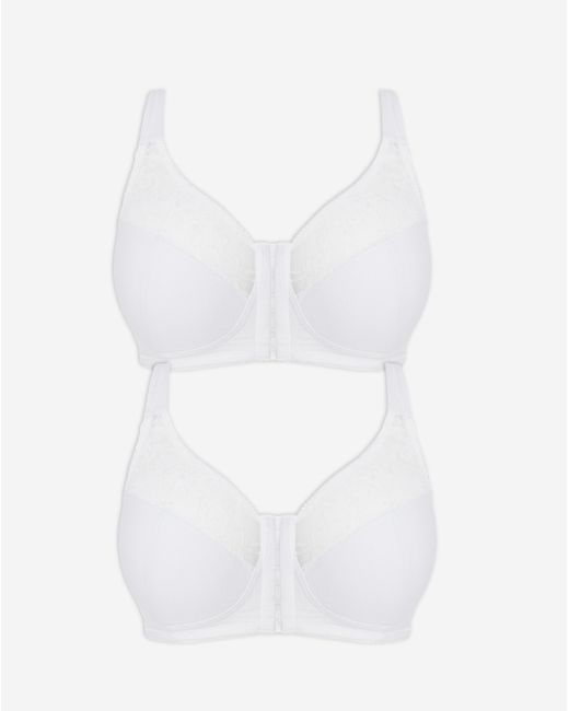 Pretty Secrets Multicolor 2 Pack Lace Front Fasten Nw Fc Bras