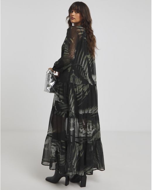 Religion Black Infinity Maxi Dress