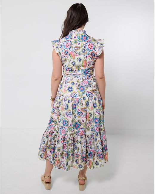 Joe Browns White Beautiful Printed Dress